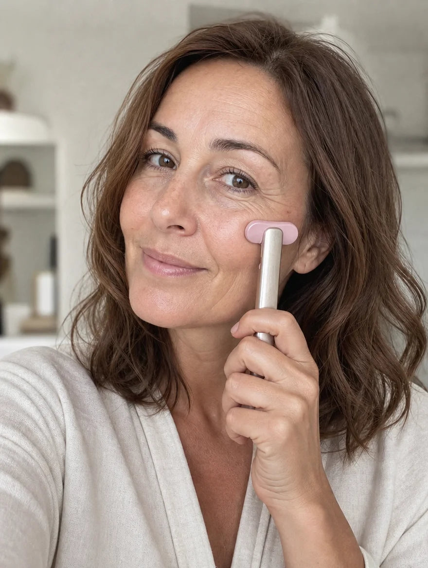 Photo cliente Sandrine · sortie de douche · 6 sem.